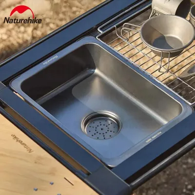 Évier de camping pliable en acier inoxydable – image 3