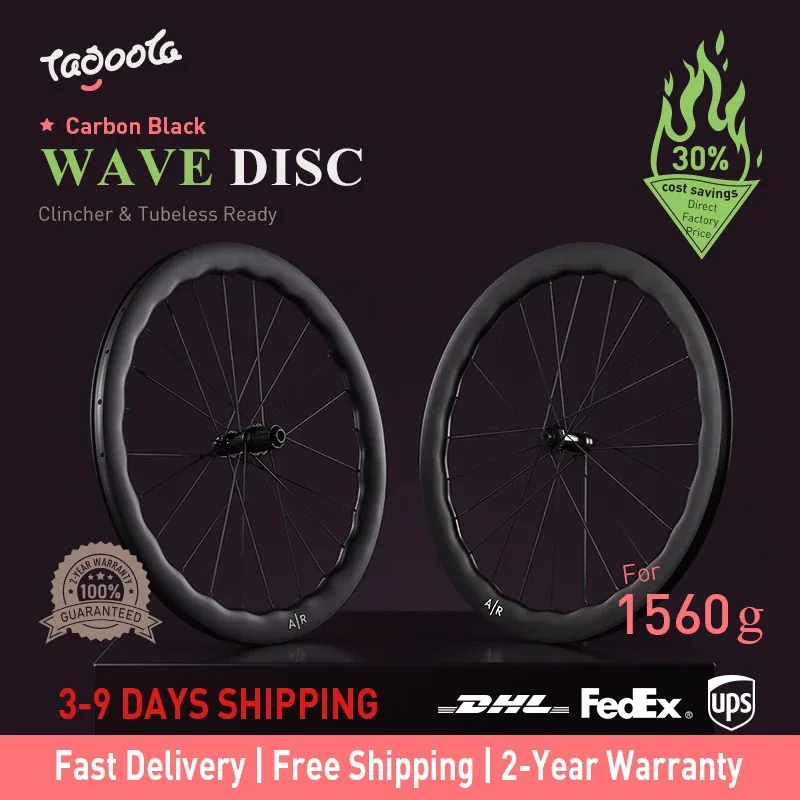 Jeu de roues carbone 700C à disque