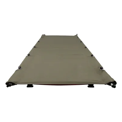 Lit de camp pliable vert armée en tissu Oxford – image 3