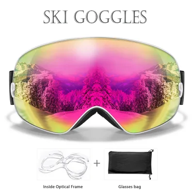 Lunettes de ski multicolores anti-buée – image 2