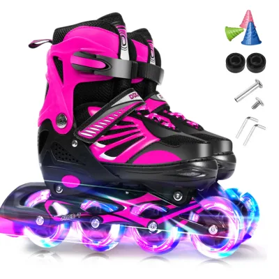 Patins à roulettes réglables lumineux – image 3