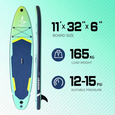 Planche de paddle gonflable verte, 335 cm – image 2