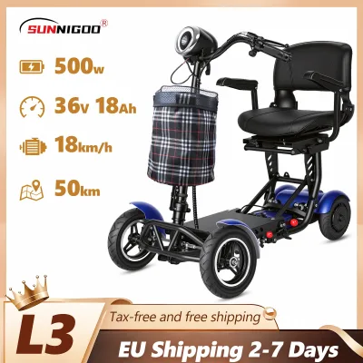 Scooter électrique pliable à quatre roues