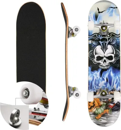 Skateboard complet en érable, 7 couches – image 2