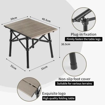Table pliante en aluminium pour camping – image 2
