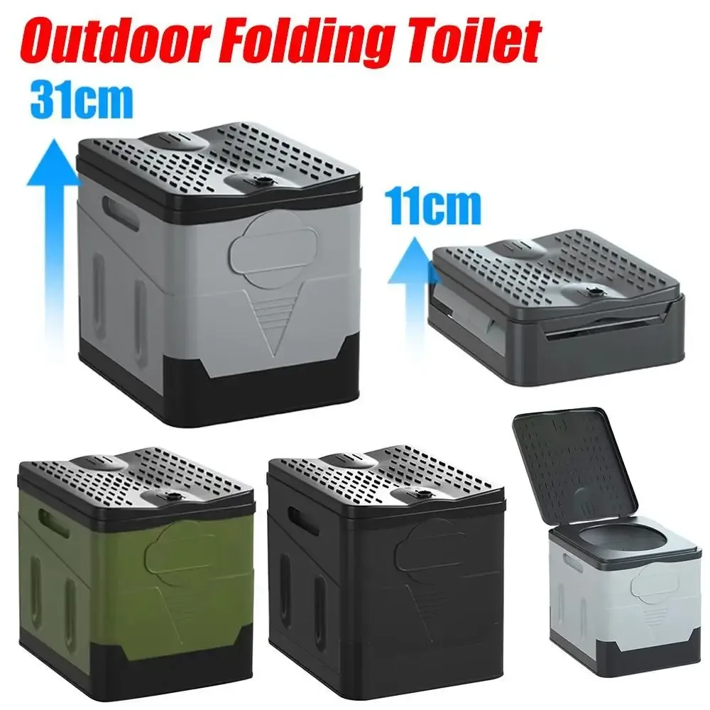 Toilettes pliantes portables en plastique