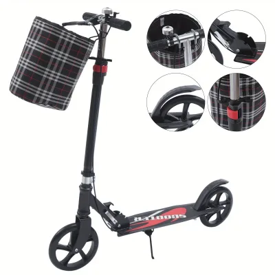 Trottinette électrique pliable noire adulte – image 3