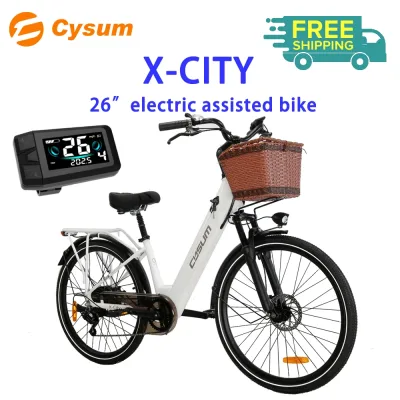 Vélo électrique femme, roues de 66 cm
